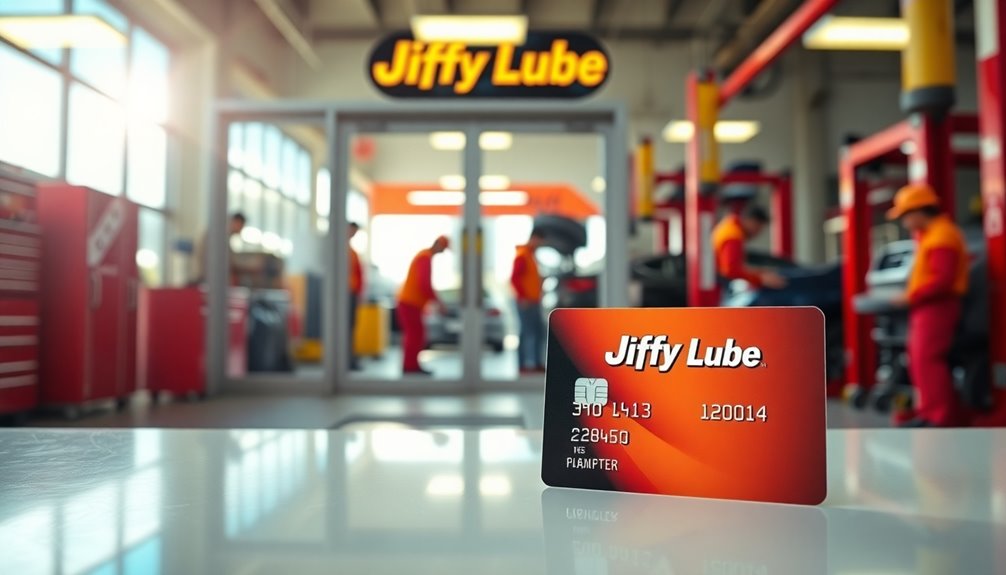 jiffy lube synchrony card acceptance