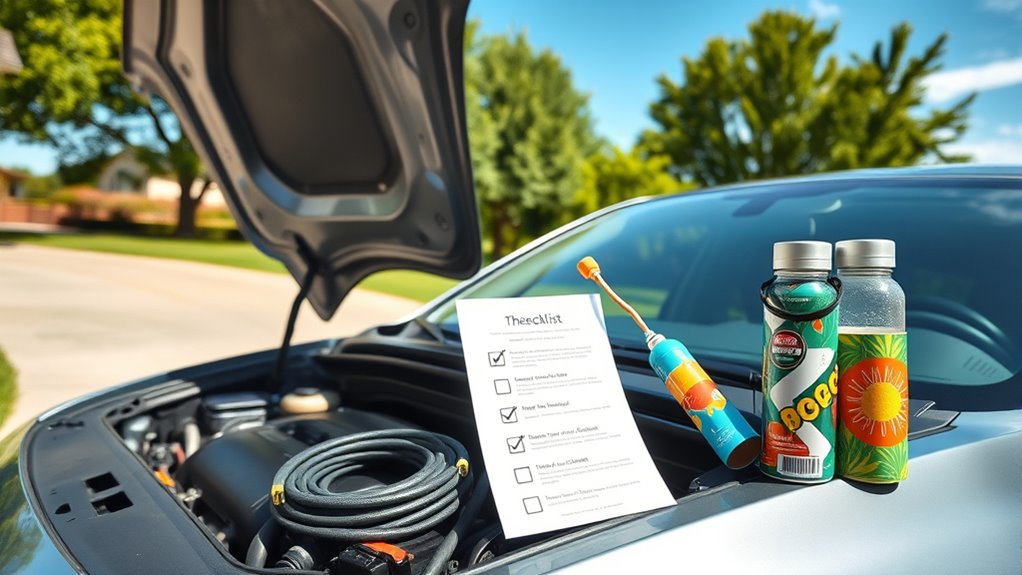 summer car trip preparation