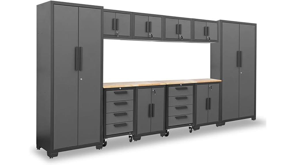 12 piece garage cabinet set
