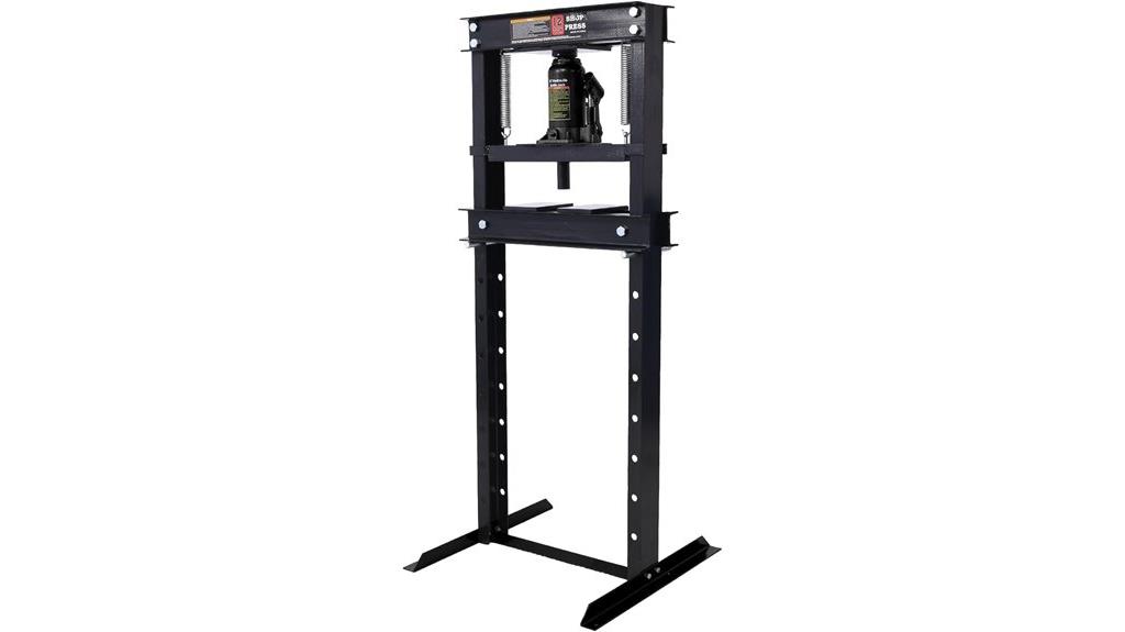 12 ton adjustable shop press