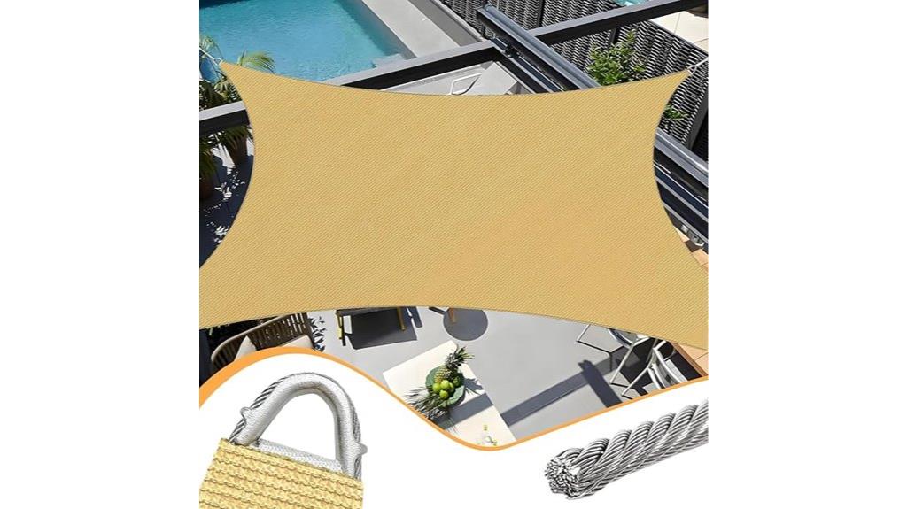 20x20 sun shade sail