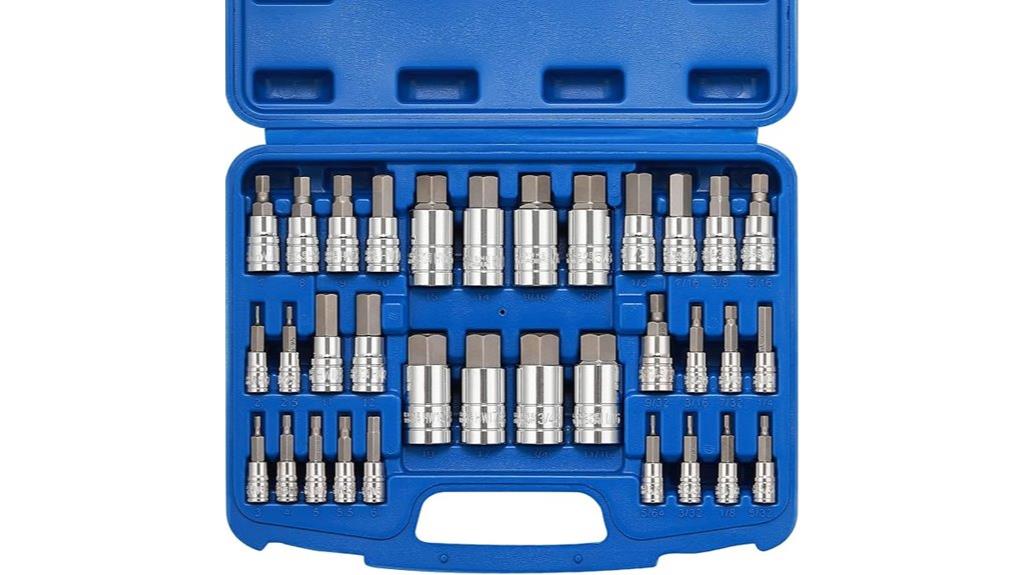 33 piece hex socket set