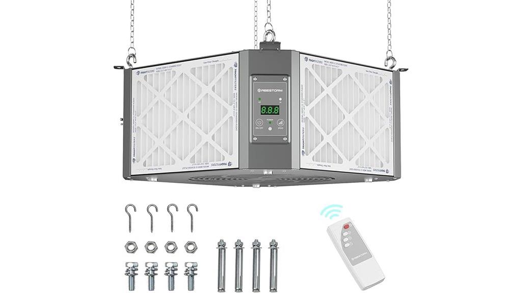 360 degree woodworking air filtration