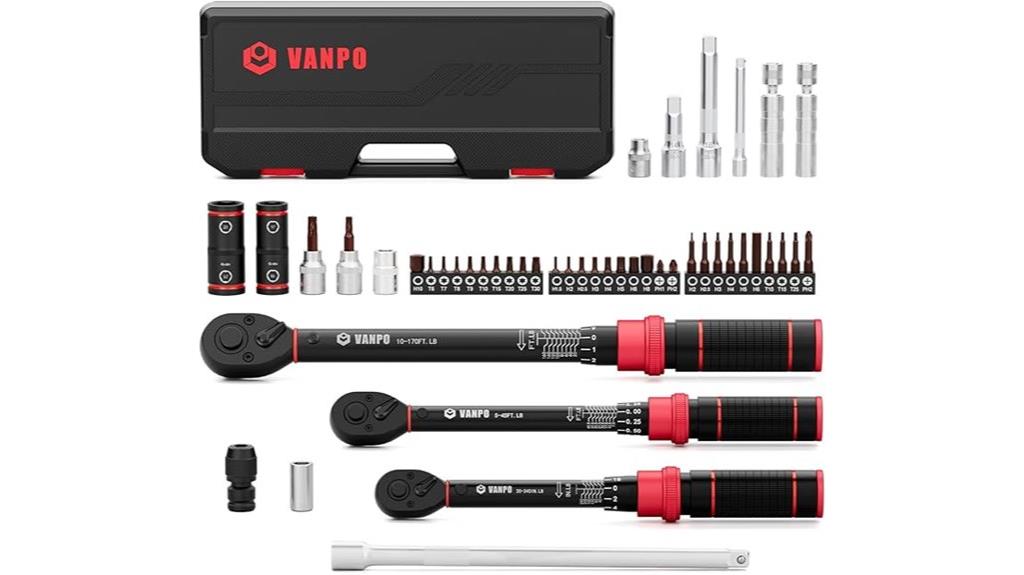 47 piece torque wrench set