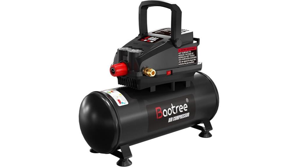 4 gallon oil free compressor