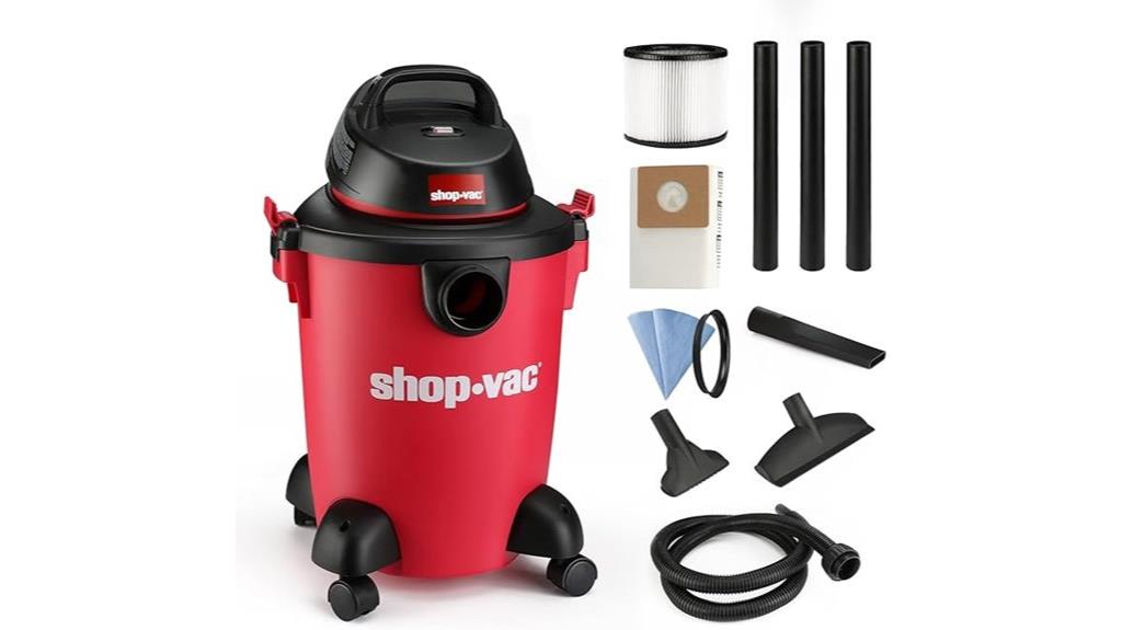 6 gallon wet dry vacuum