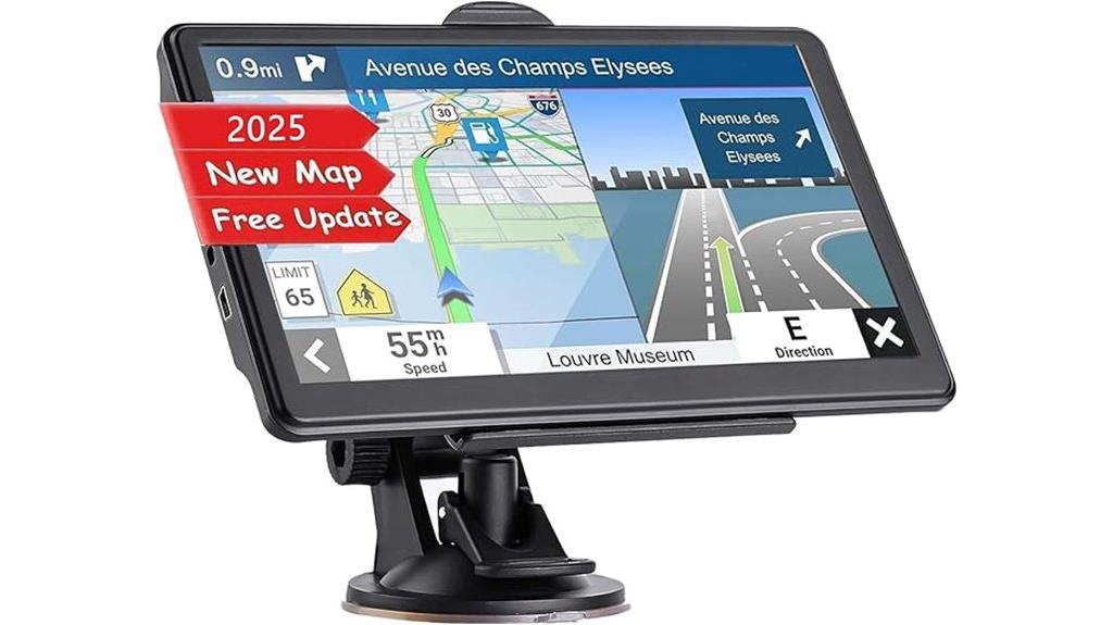 7 inch touch screen gps