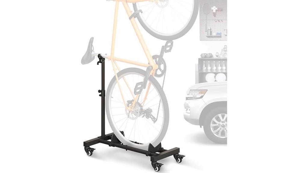 adjustable indoor bicycle rack