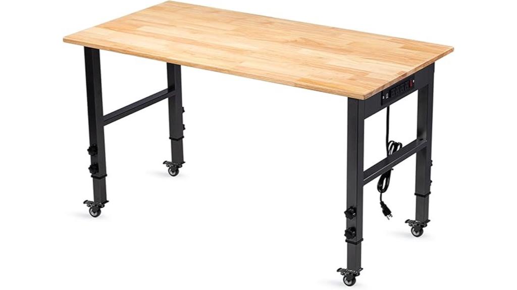 adjustable mobile workbench capacity