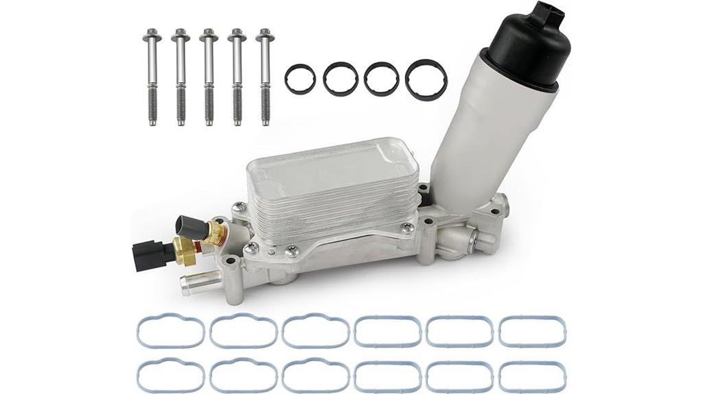 aluminum oil cooler housing