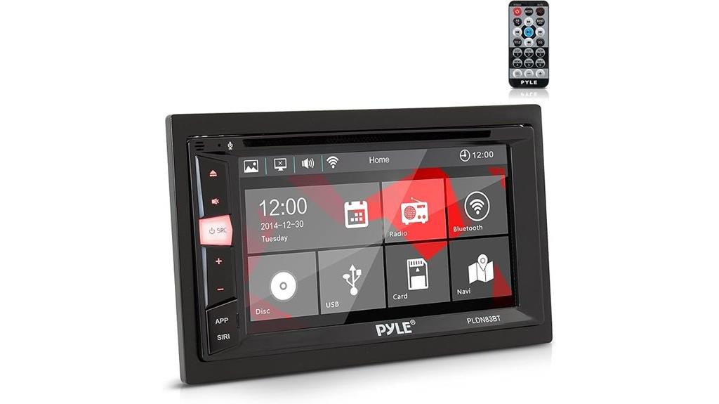 bluetooth touch screen stereo