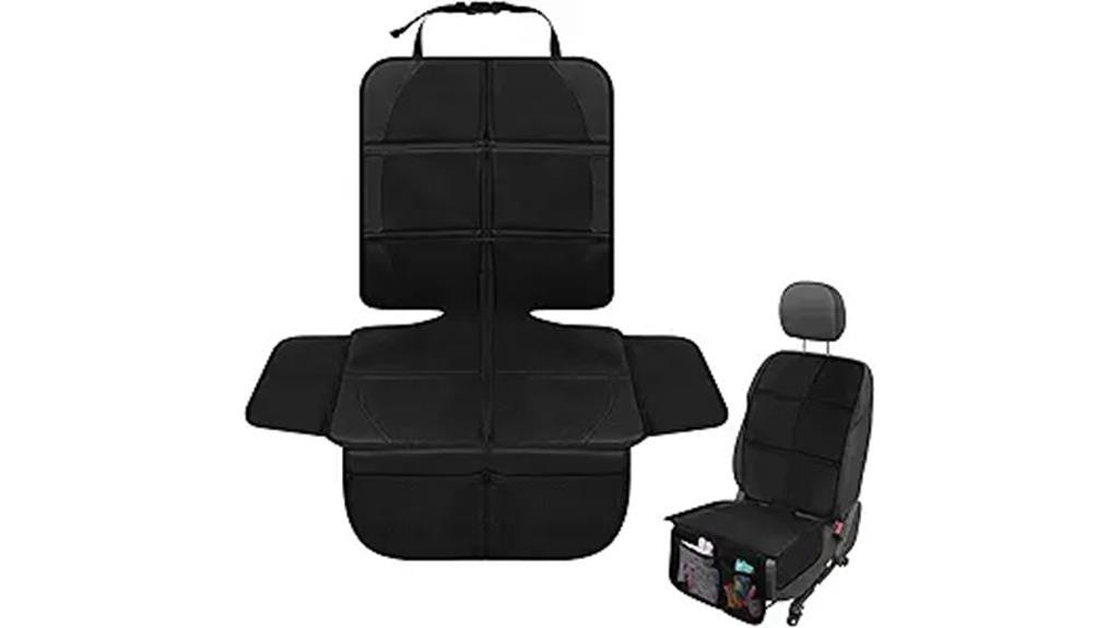 car seat protector with pockets