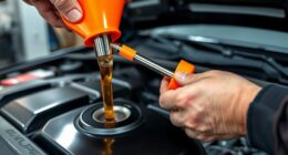 check and add engine oil