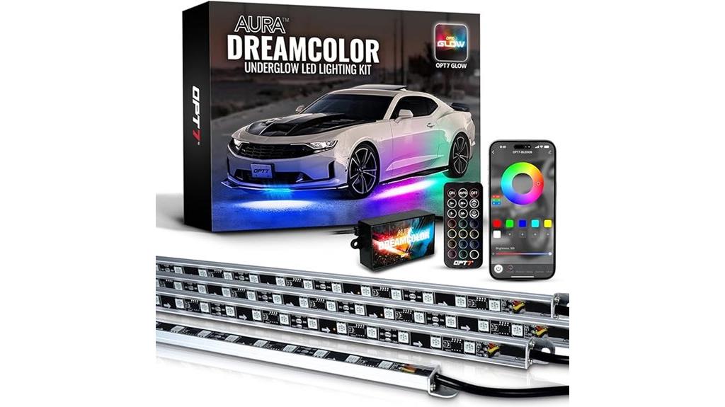 colorful car underglow lights