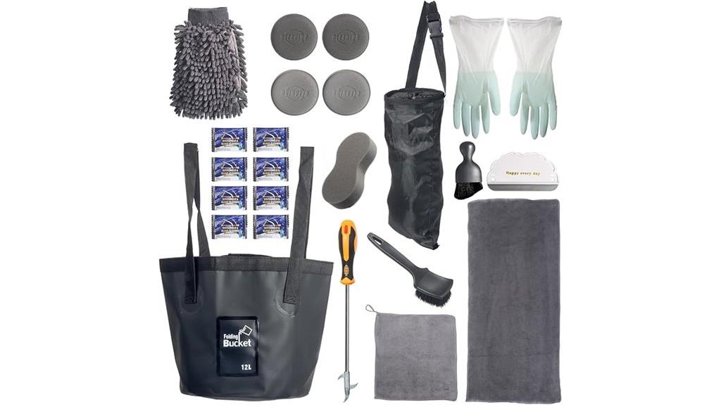complete car cleaning set