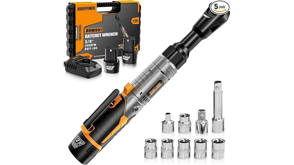 cordless 3 8 ratchet set
