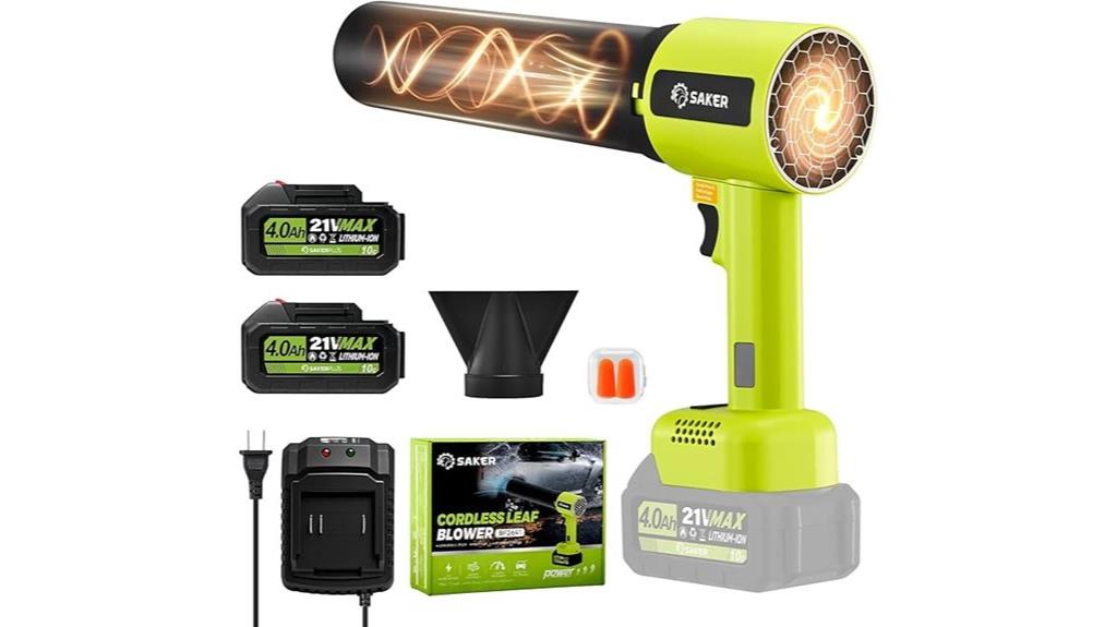 cordless leaf blower set