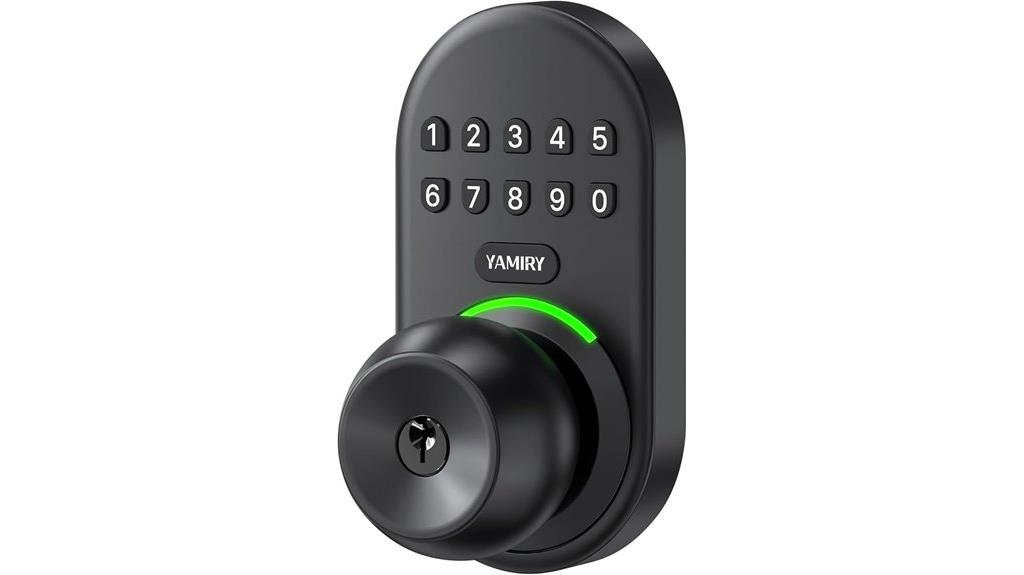 digital keypad handle lock