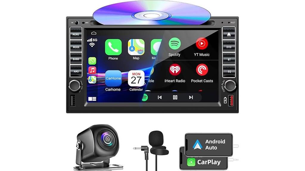 double din cd dvd stereo