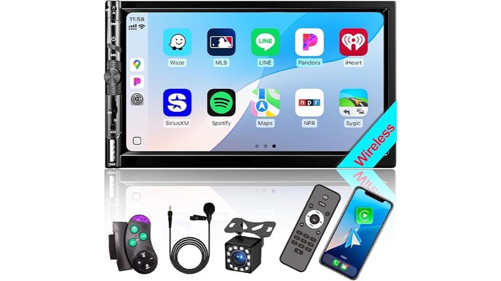 double din wireless stereo
