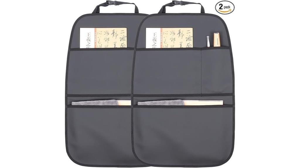 dual black kick mats