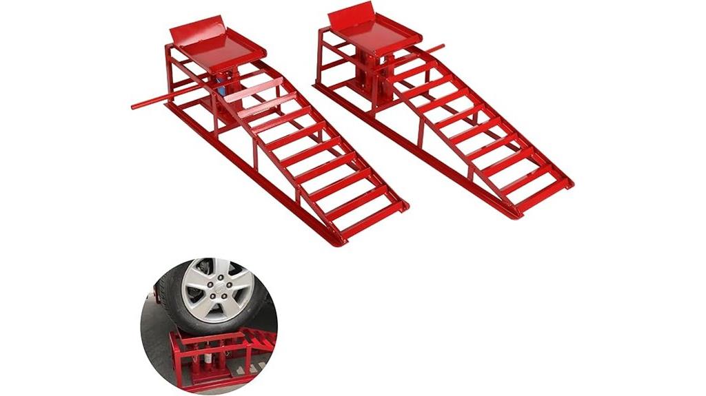 dual hydraulic car ramps