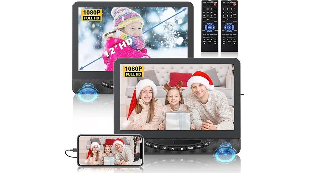 dual screen car dvd player