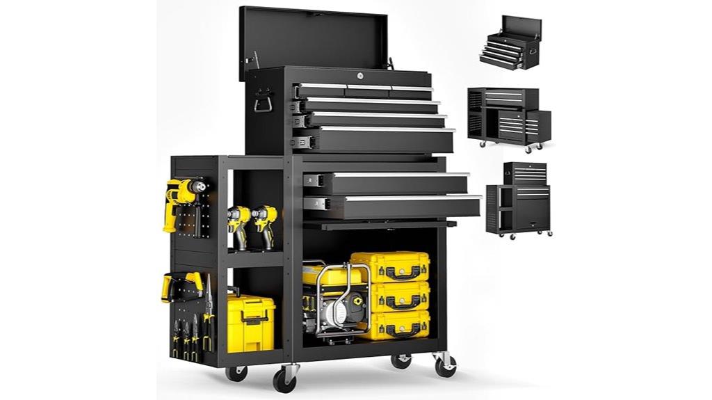eight drawer mobile toolbox