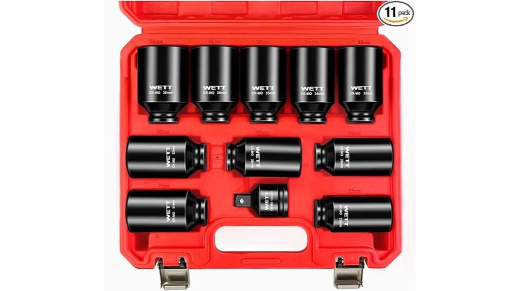 eleven piece impact socket set