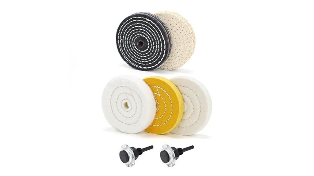 five pack buffing wheels