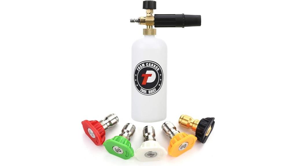 foam cannon with connector