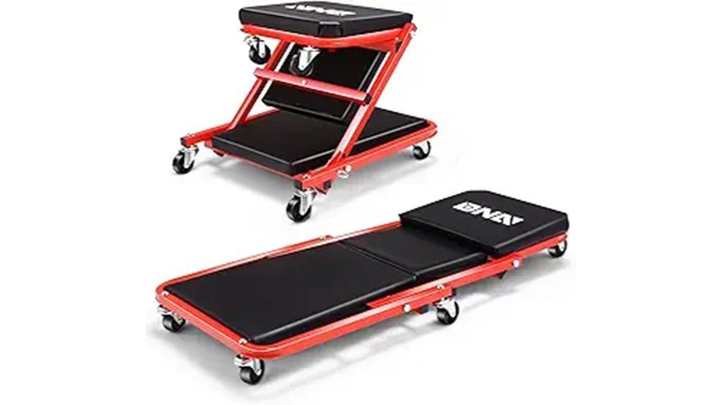 foldable car creeper seat