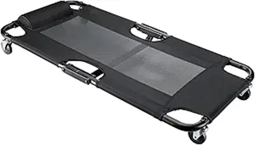 foldable creeper with padding