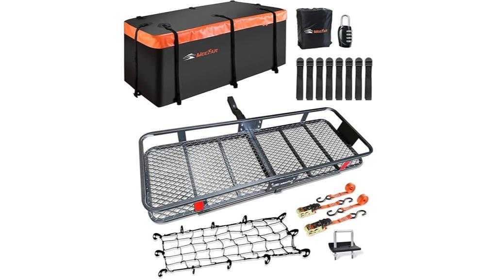 folding cargo basket with waterproof bag