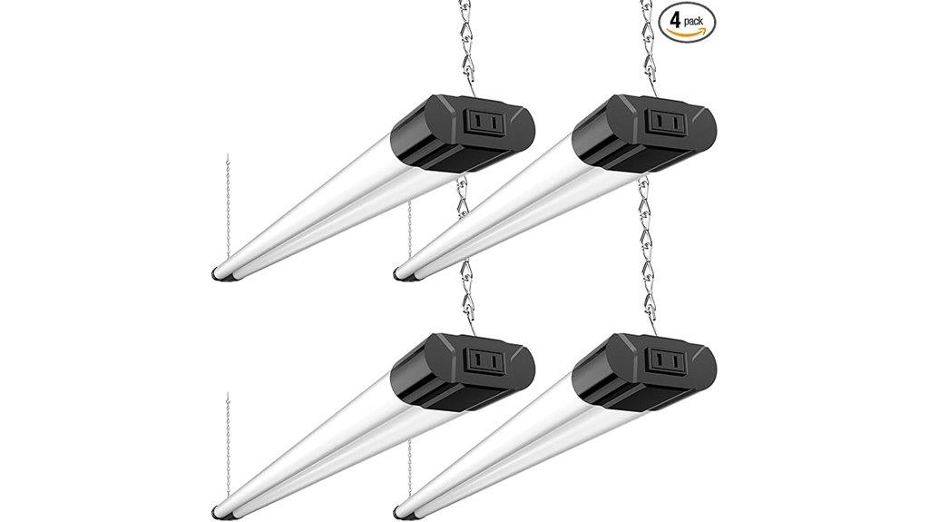 four pack led shop lights
