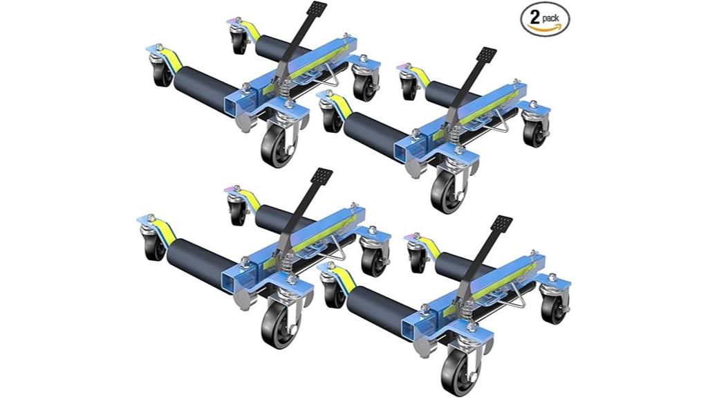 four wheel vehicle jack set