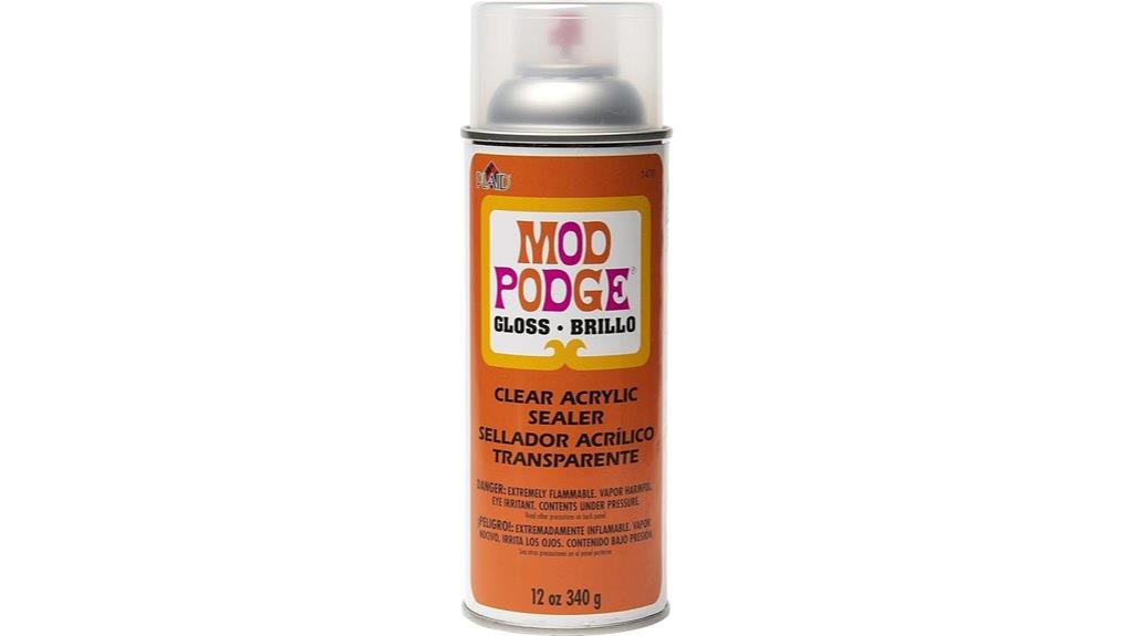glossy 12 oz spray