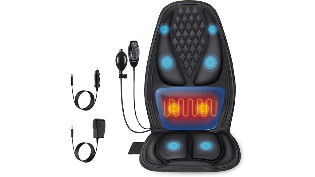 heated lumbar massage device
