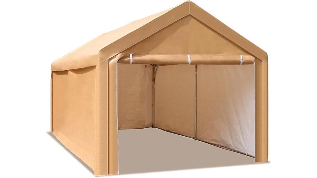 heavy duty 10x20 ft carport