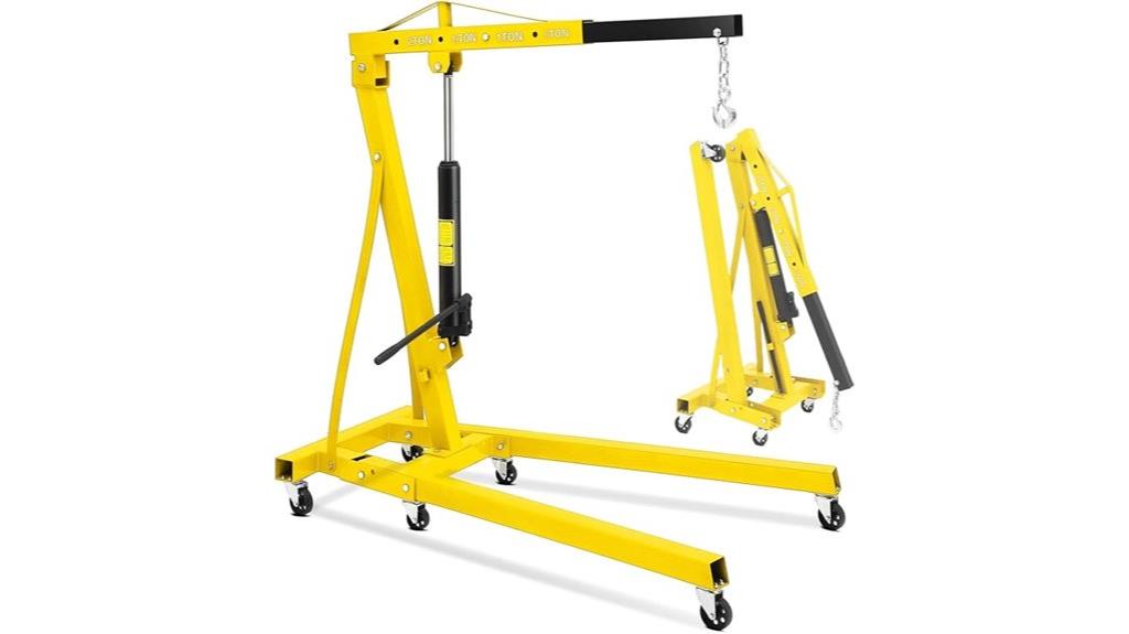 heavy duty folding crane