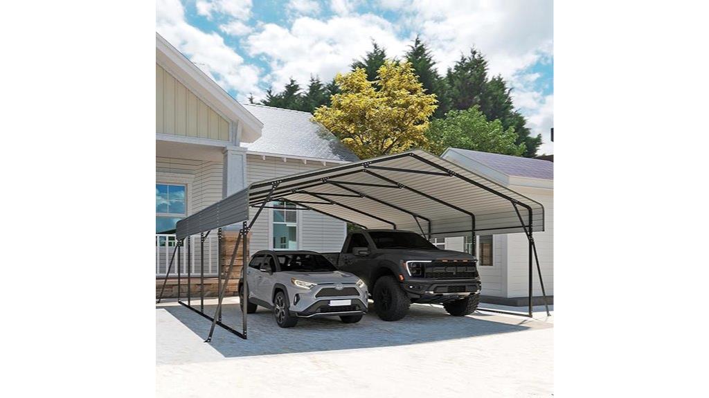 heavy duty galvanized steel carport