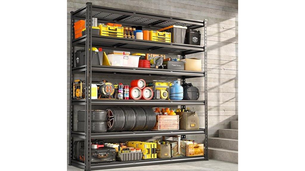 heavy duty garage shelving
