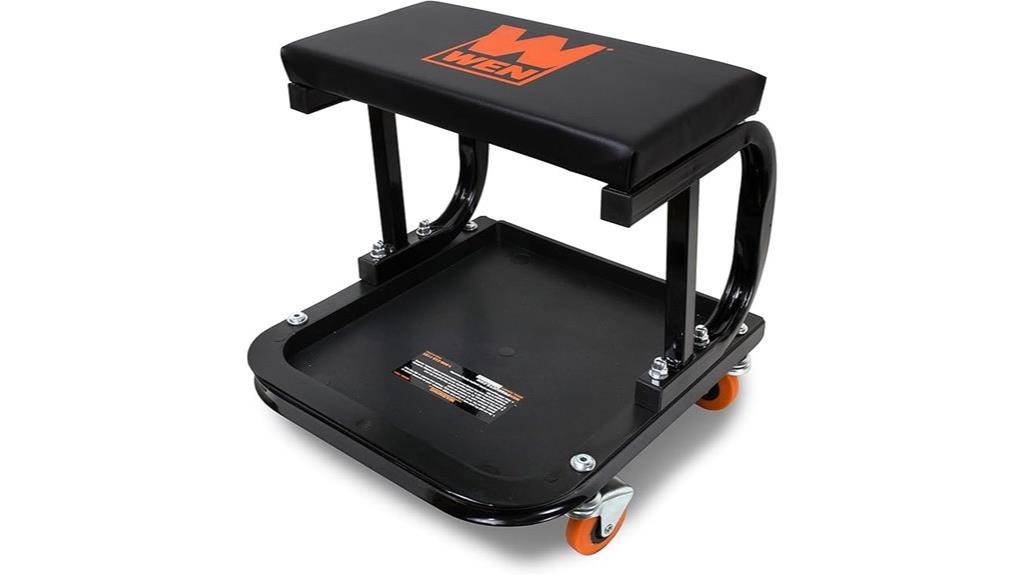 heavy duty rolling mechanic seat