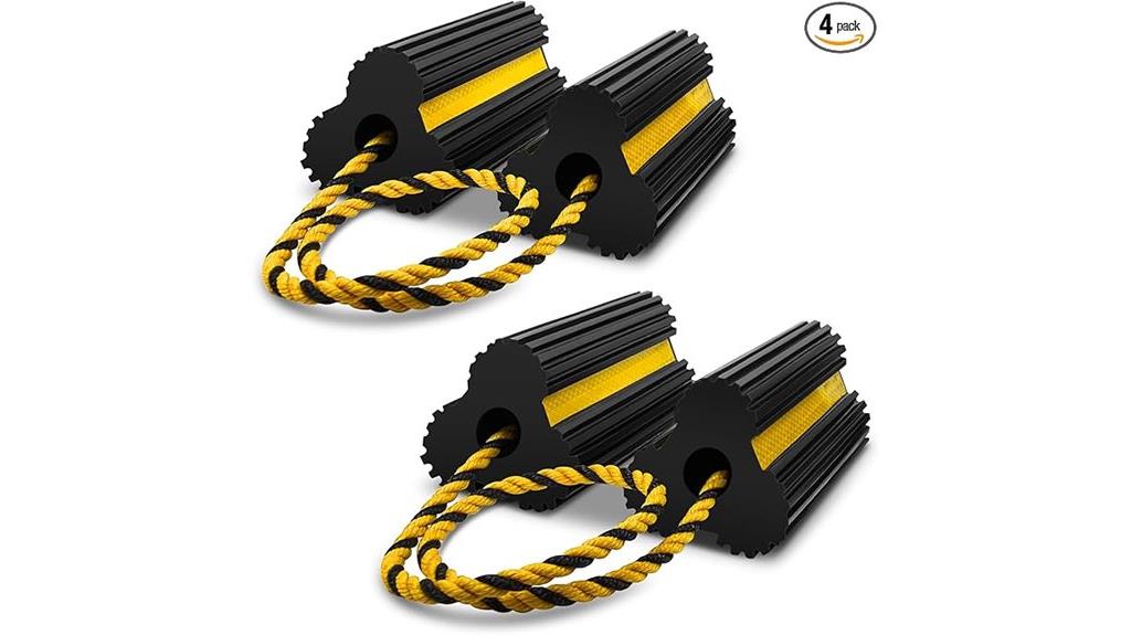 heavy duty rubber wheel chocks