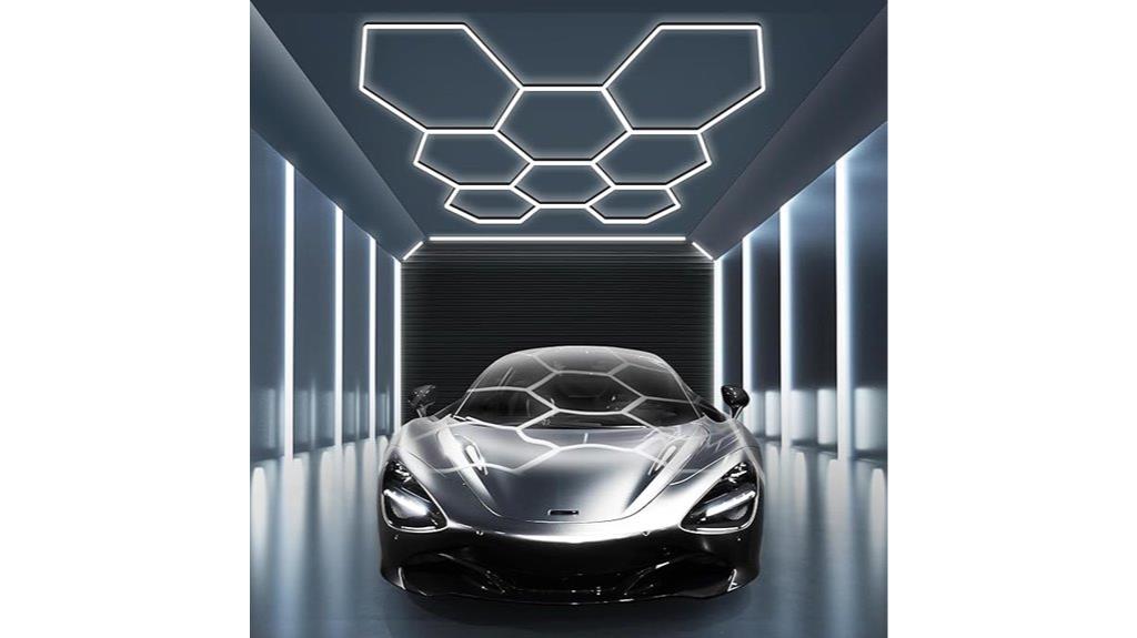 high lumen hexagon garage light