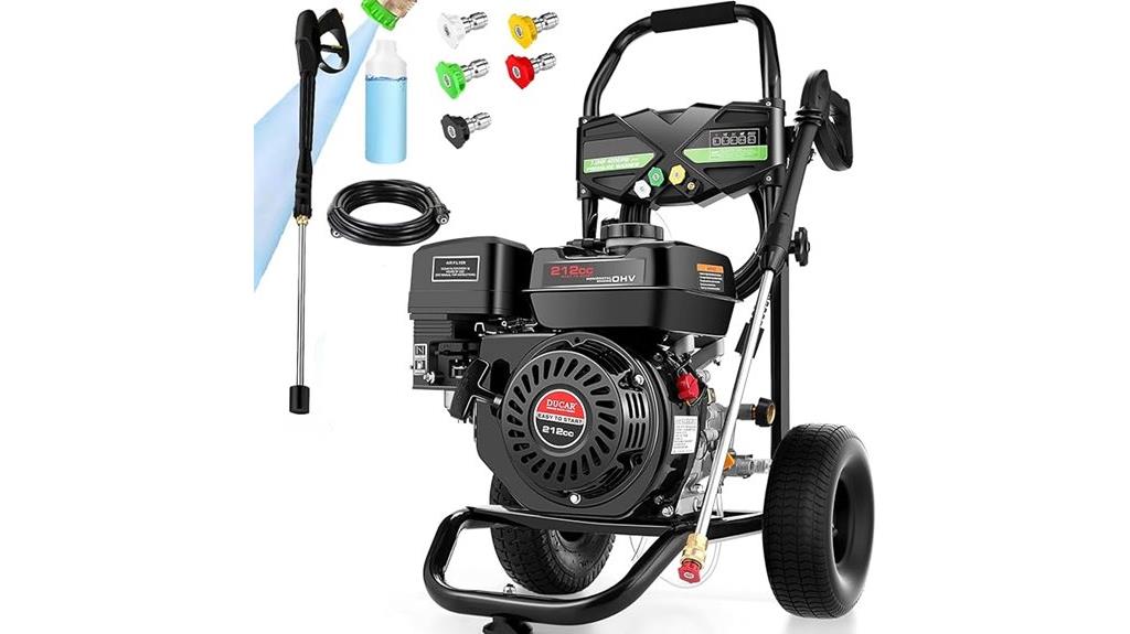 high pressure gas washer