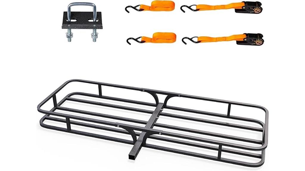hitch mount cargo basket