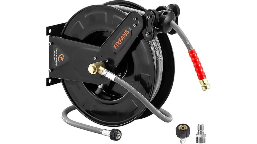 hot cold water hose reel