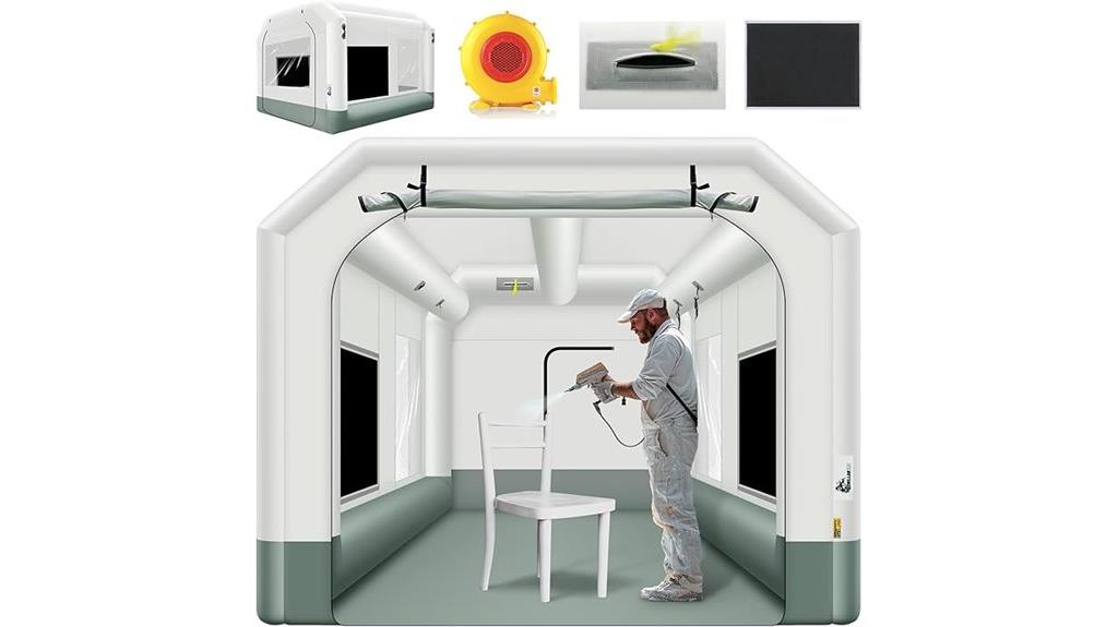 inflatable paint booth tent