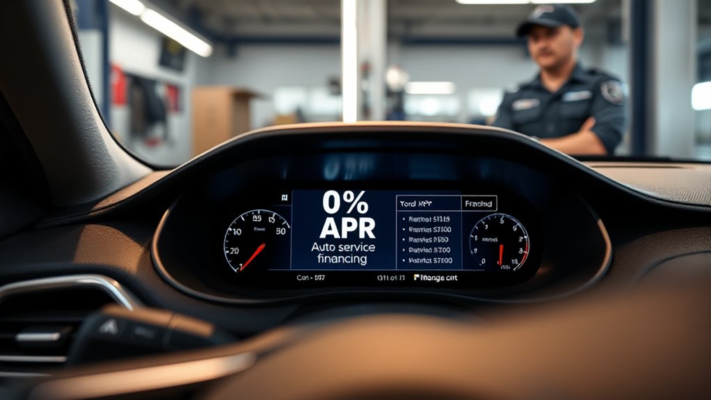 interest free auto service financing